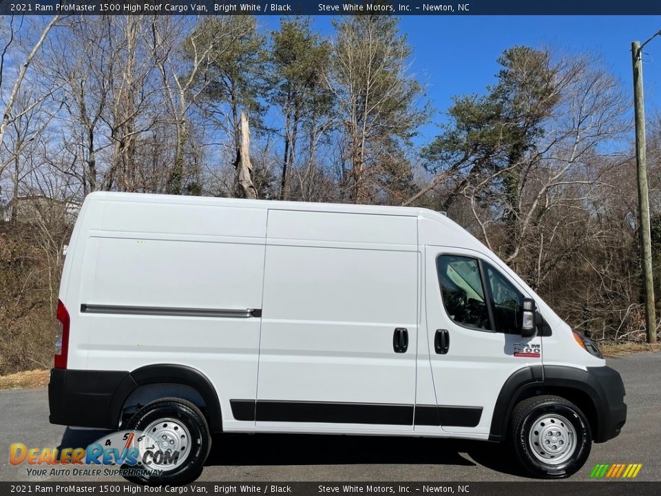 2021 Ram ProMaster 1500 High Roof Cargo Van Bright White / Black Photo #5