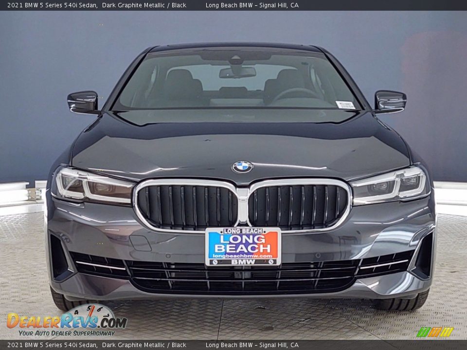 2021 BMW 5 Series 540i Sedan Dark Graphite Metallic / Black Photo #2