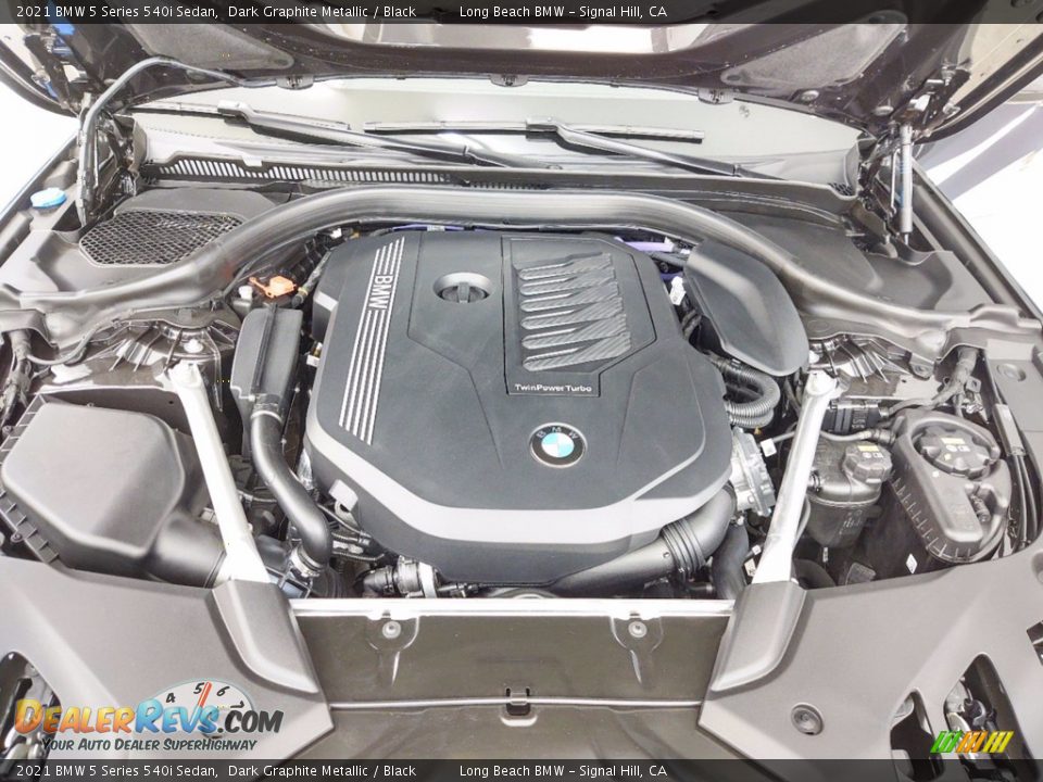 2021 BMW 5 Series 540i Sedan Dark Graphite Metallic / Black Photo #19