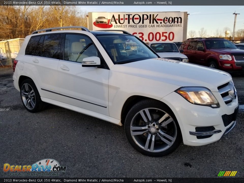 2013 Mercedes-Benz GLK 350 4Matic Diamond White Metallic / Almond/Mocha Photo #2