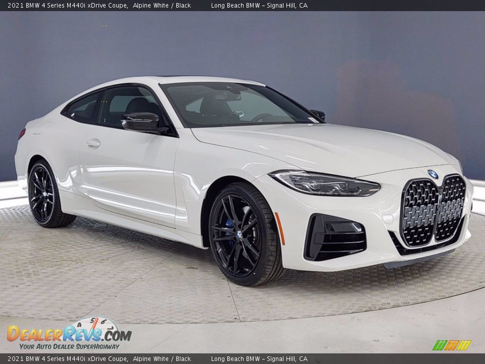 2021 BMW 4 Series M440i xDrive Coupe Alpine White / Black Photo #1