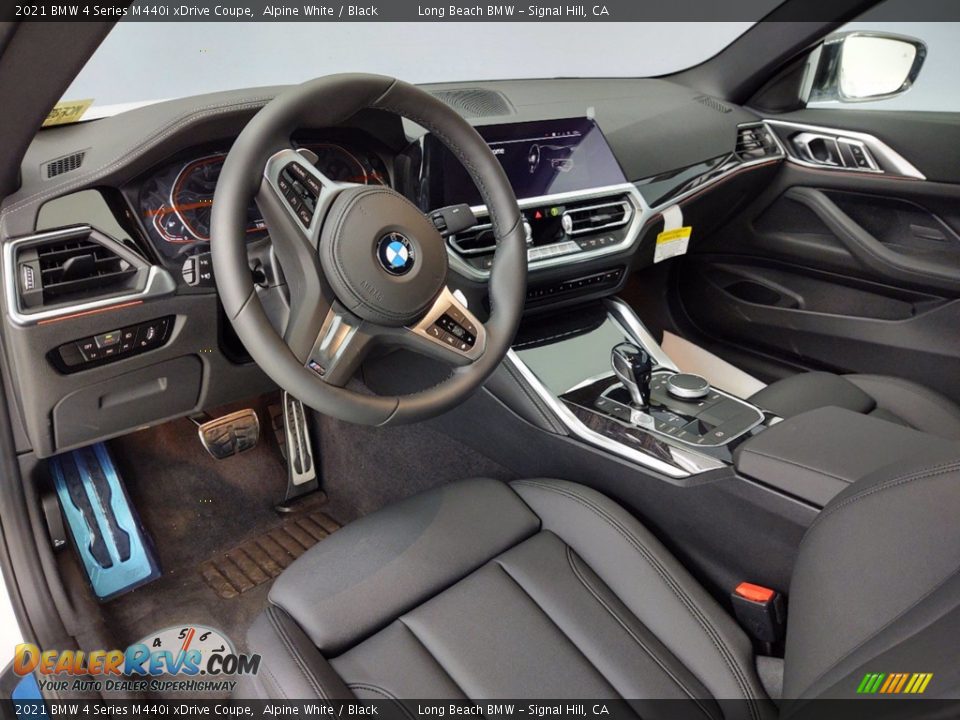 Black Interior - 2021 BMW 4 Series M440i xDrive Coupe Photo #4