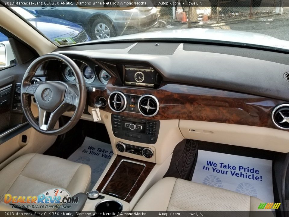 2013 Mercedes-Benz GLK 350 4Matic Diamond White Metallic / Almond/Mocha Photo #14