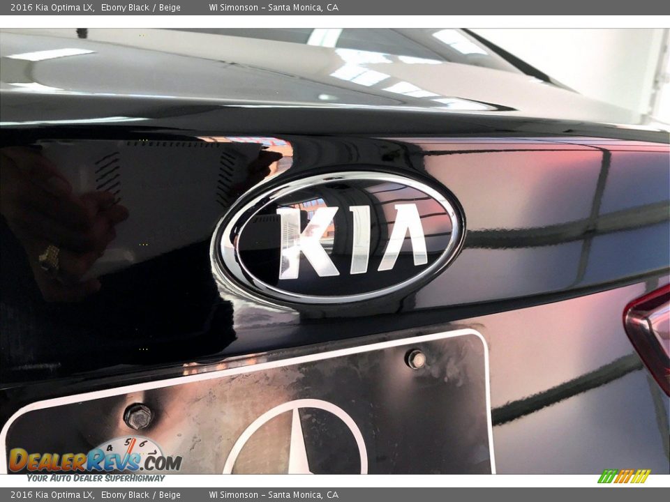 2016 Kia Optima LX Ebony Black / Beige Photo #7