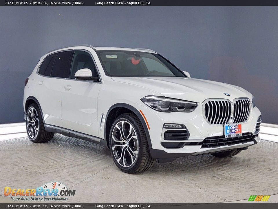 2021 BMW X5 xDrive45e Alpine White / Black Photo #1