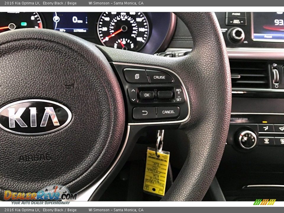 2016 Kia Optima LX Steering Wheel Photo #22