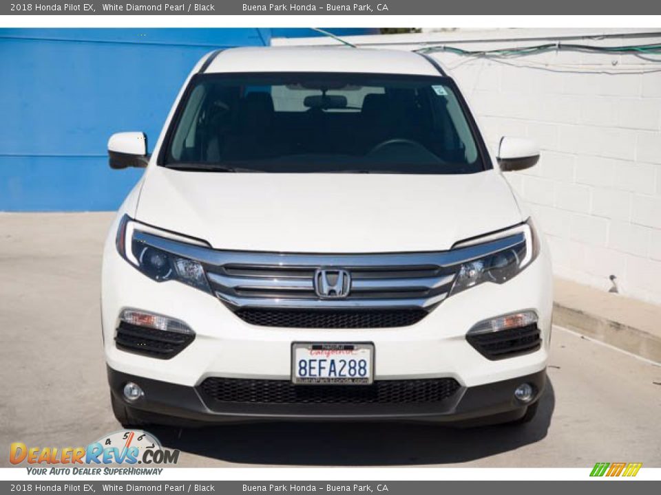 2018 Honda Pilot EX White Diamond Pearl / Black Photo #7