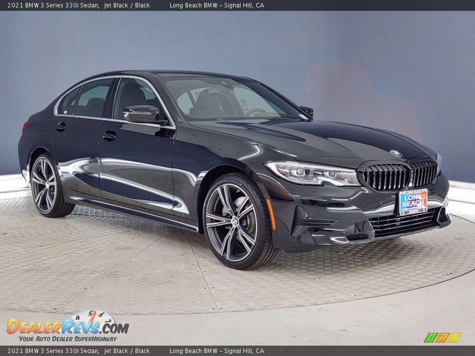 2021 BMW 3 Series 330i Sedan Jet Black / Black Photo #1