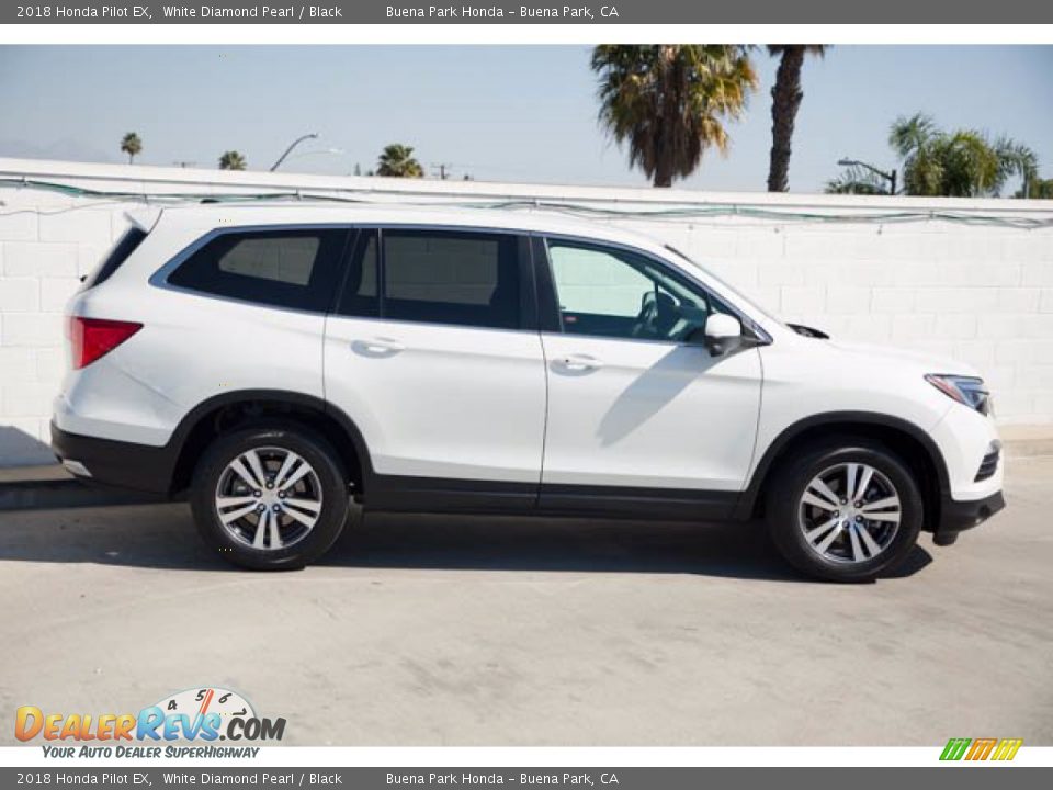 2018 Honda Pilot EX White Diamond Pearl / Black Photo #12