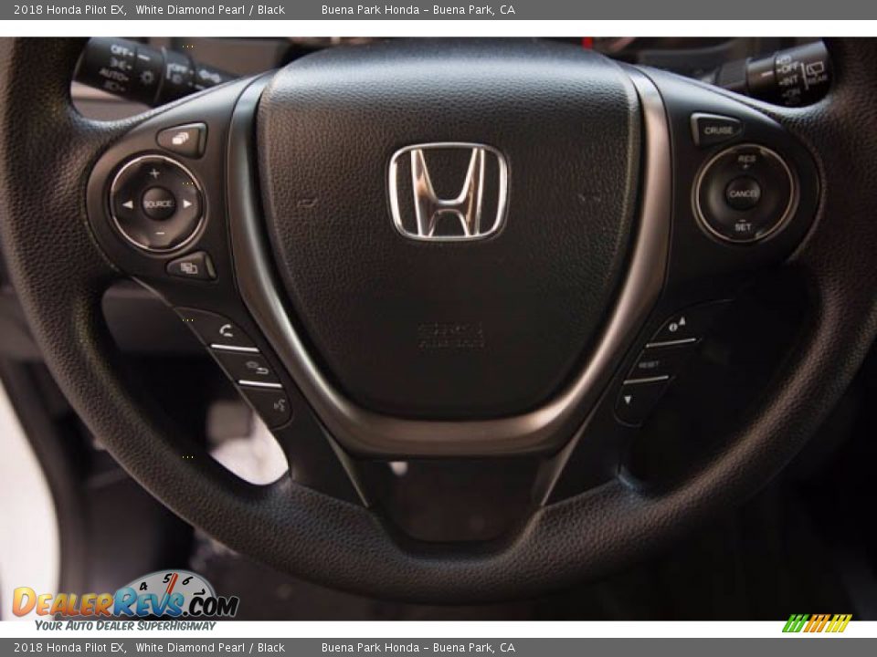 2018 Honda Pilot EX White Diamond Pearl / Black Photo #13