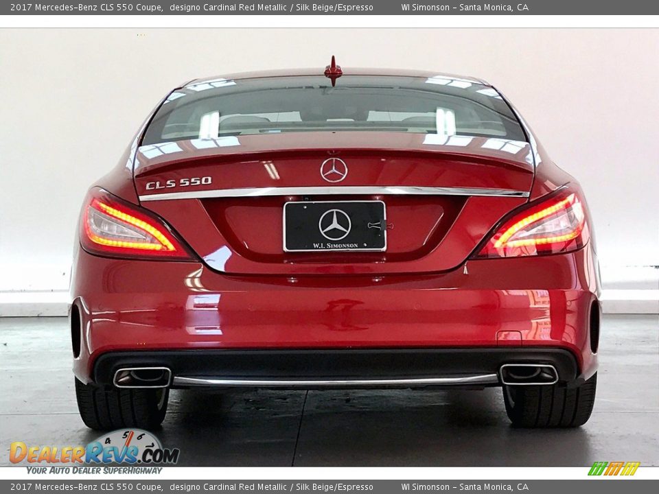 2017 Mercedes-Benz CLS 550 Coupe designo Cardinal Red Metallic / Silk Beige/Espresso Photo #3