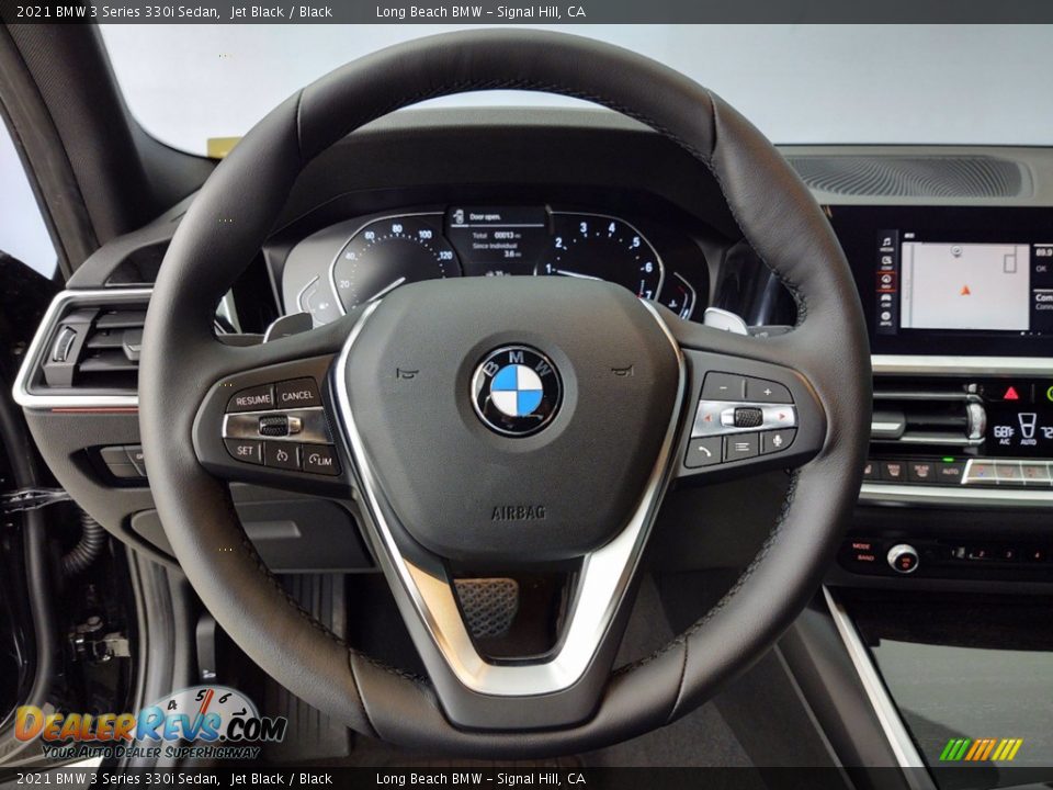 2021 BMW 3 Series 330i Sedan Jet Black / Black Photo #8