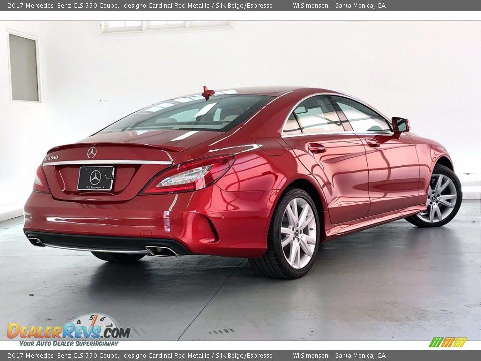 2017 Mercedes-Benz CLS 550 Coupe designo Cardinal Red Metallic / Silk Beige/Espresso Photo #13