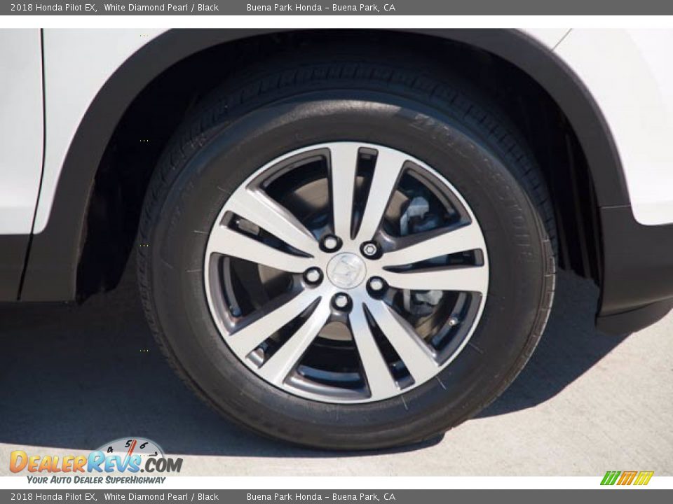 2018 Honda Pilot EX White Diamond Pearl / Black Photo #36