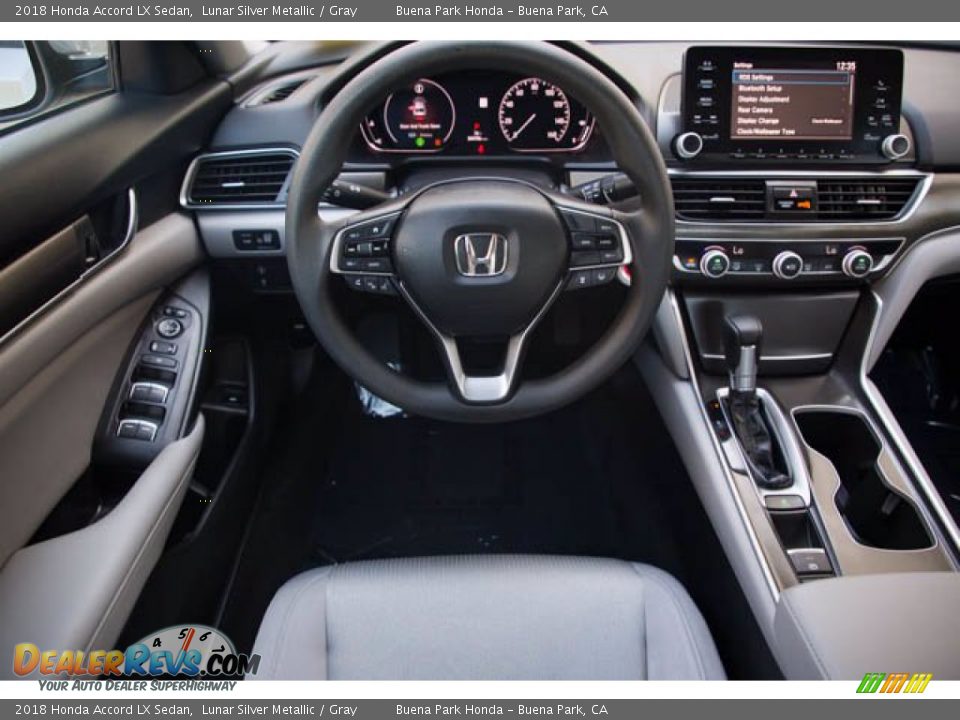 2018 Honda Accord LX Sedan Lunar Silver Metallic / Gray Photo #5