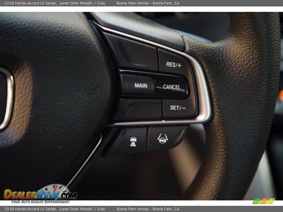 2018 Honda Accord LX Sedan Lunar Silver Metallic / Gray Photo #17