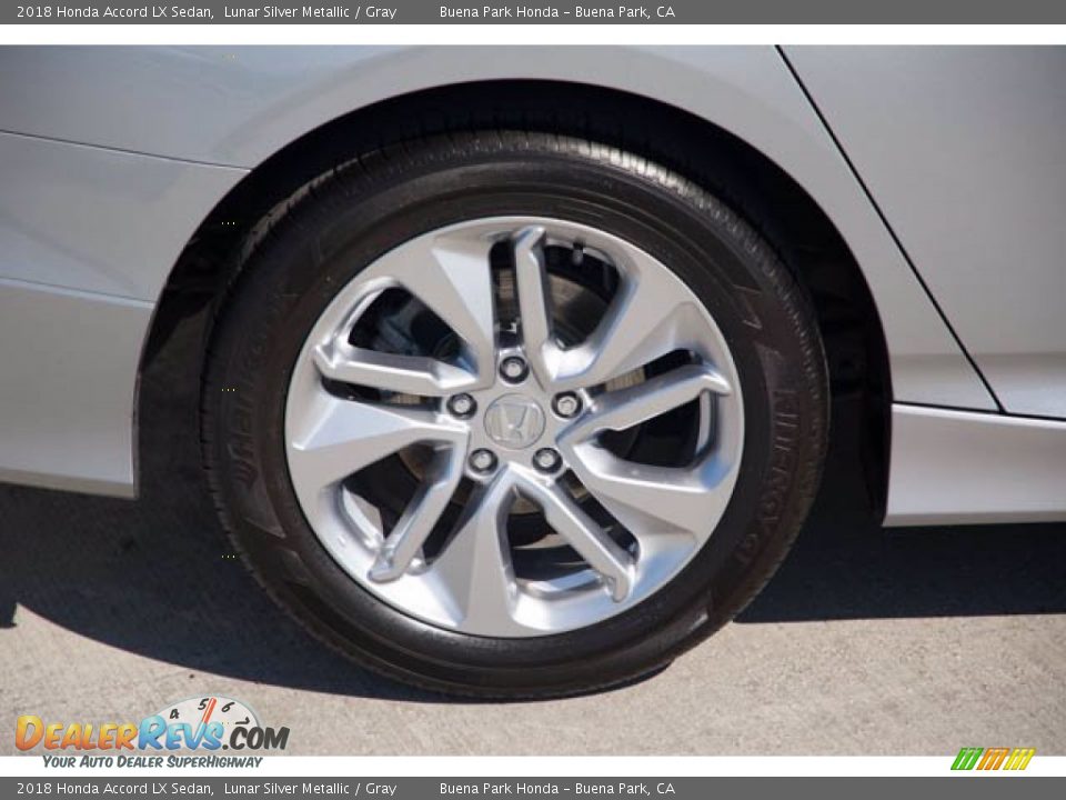 2018 Honda Accord LX Sedan Lunar Silver Metallic / Gray Photo #36