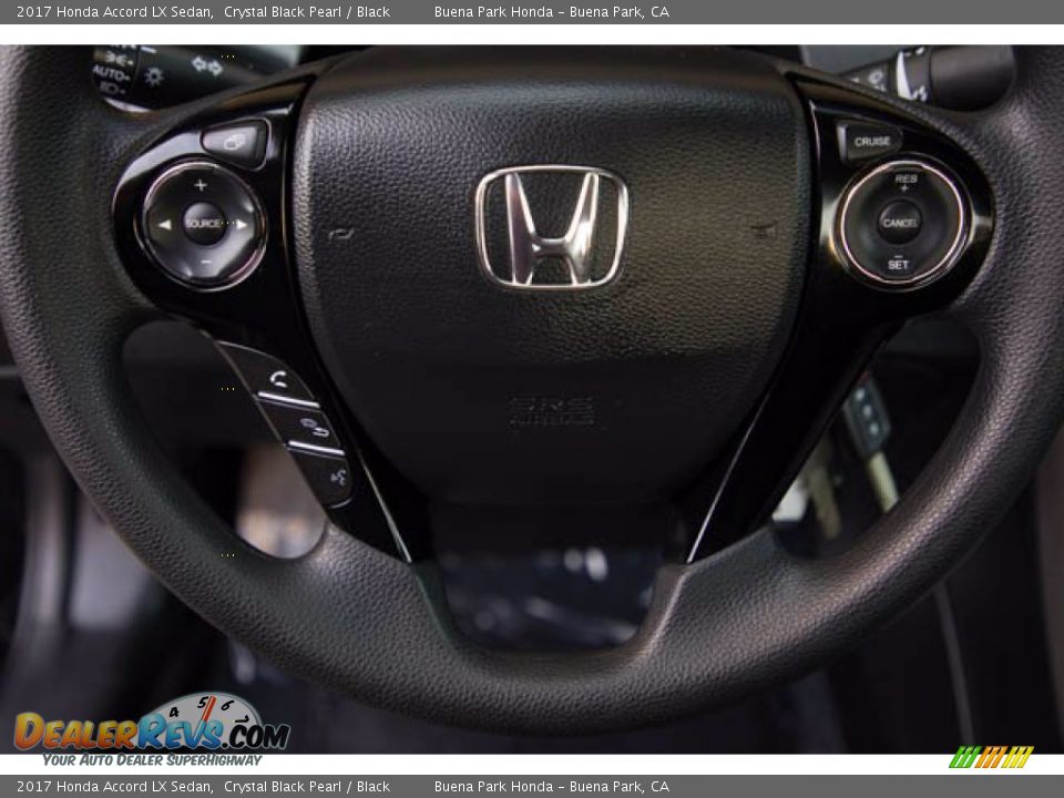 2017 Honda Accord LX Sedan Crystal Black Pearl / Black Photo #15