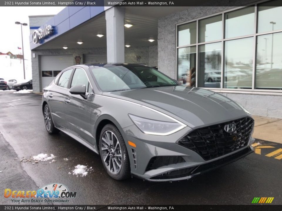 2021 Hyundai Sonata Limited Hampton Gray / Black Photo #1