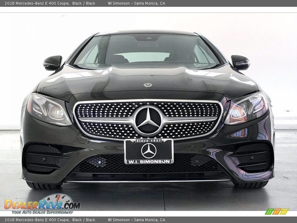 2018 Mercedes-Benz E 400 Coupe Black / Black Photo #2