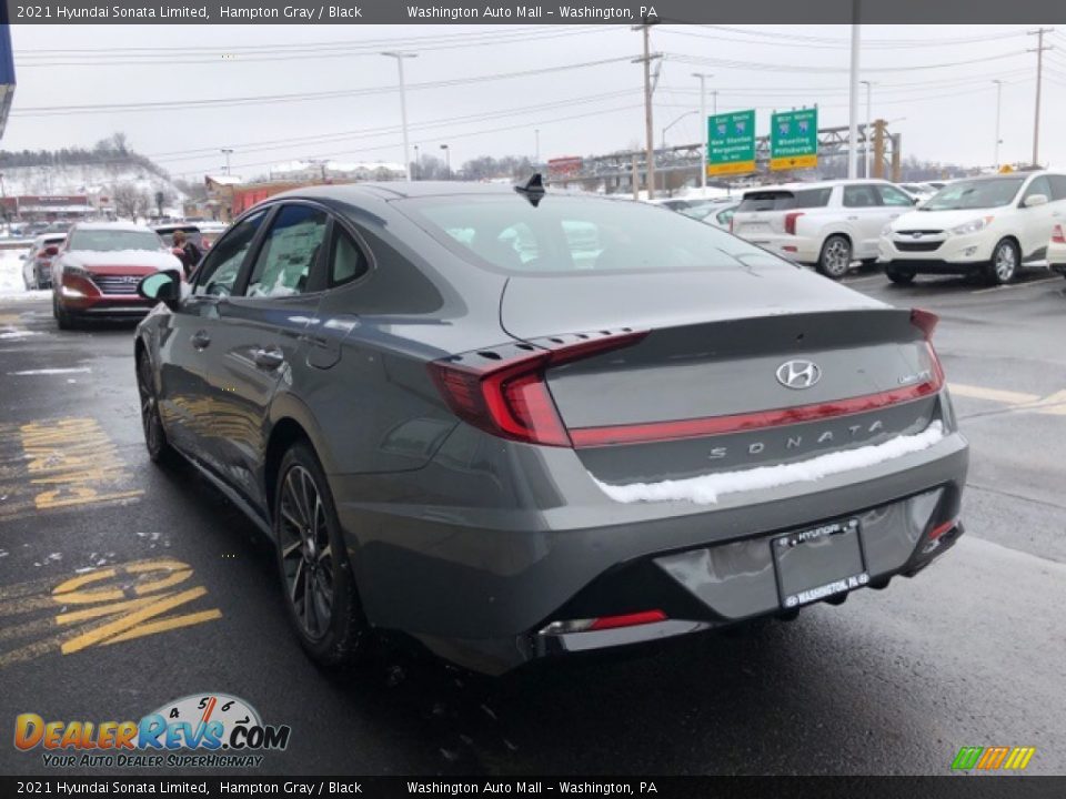 2021 Hyundai Sonata Limited Hampton Gray / Black Photo #3