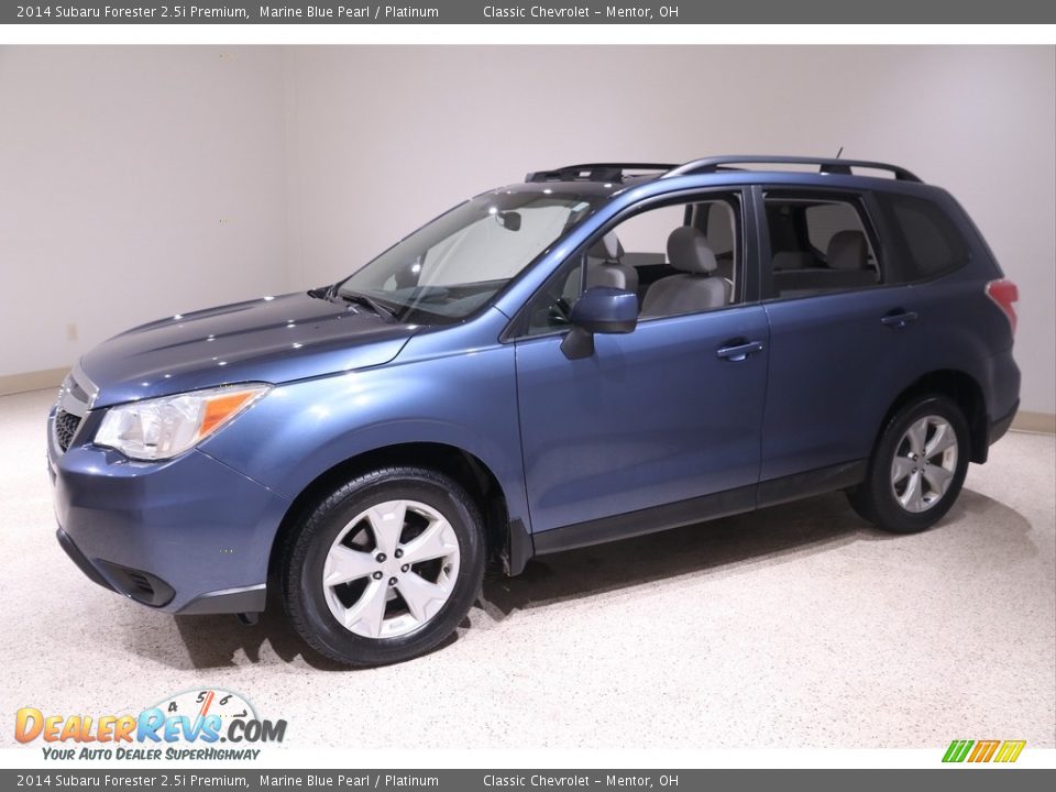 2014 Subaru Forester 2.5i Premium Marine Blue Pearl / Platinum Photo #3