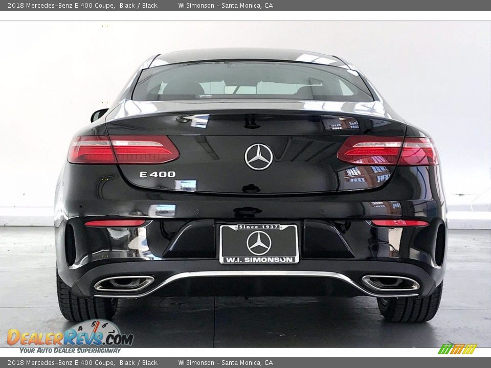 2018 Mercedes-Benz E 400 Coupe Black / Black Photo #3