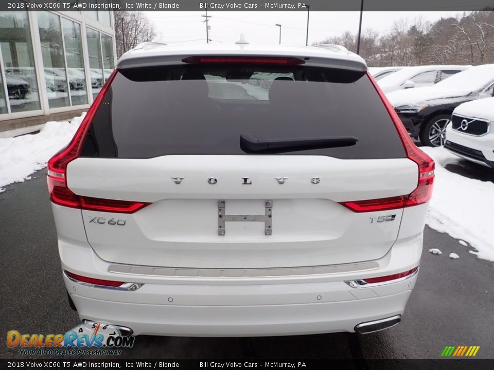 2018 Volvo XC60 T5 AWD Inscription Ice White / Blonde Photo #4
