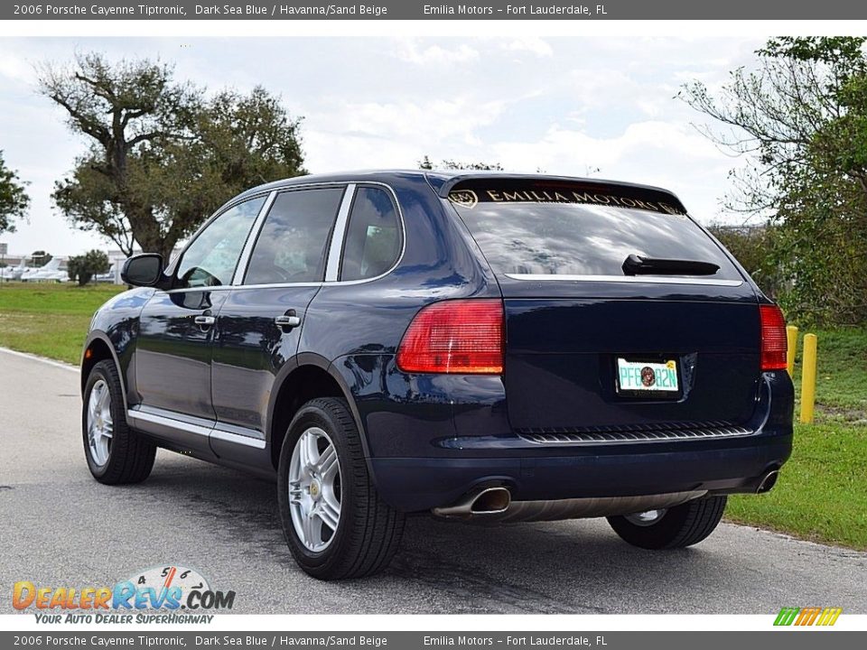 2006 Porsche Cayenne Tiptronic Dark Sea Blue / Havanna/Sand Beige Photo #5