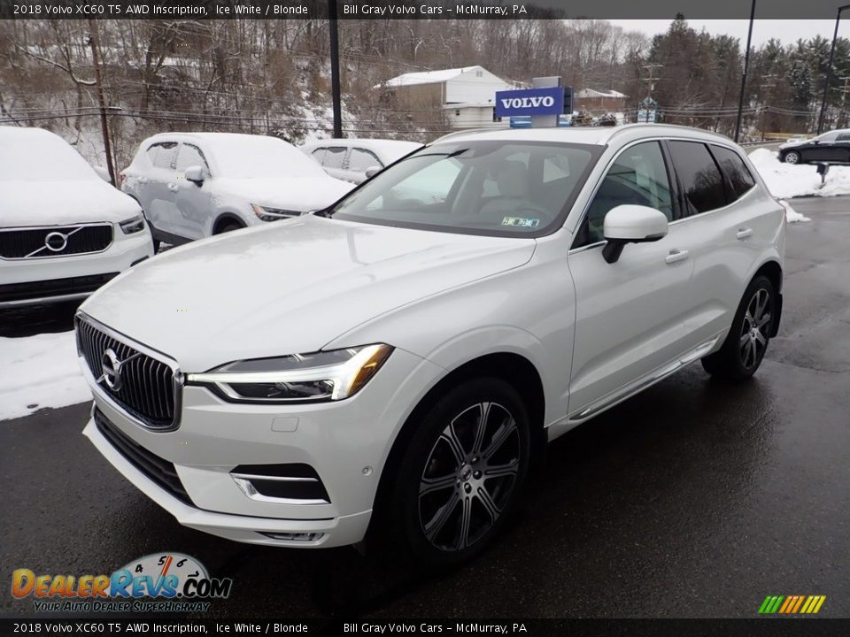 2018 Volvo XC60 T5 AWD Inscription Ice White / Blonde Photo #7