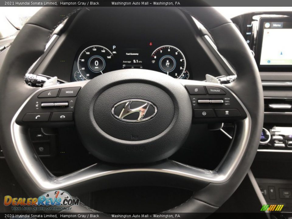 2021 Hyundai Sonata Limited Hampton Gray / Black Photo #10