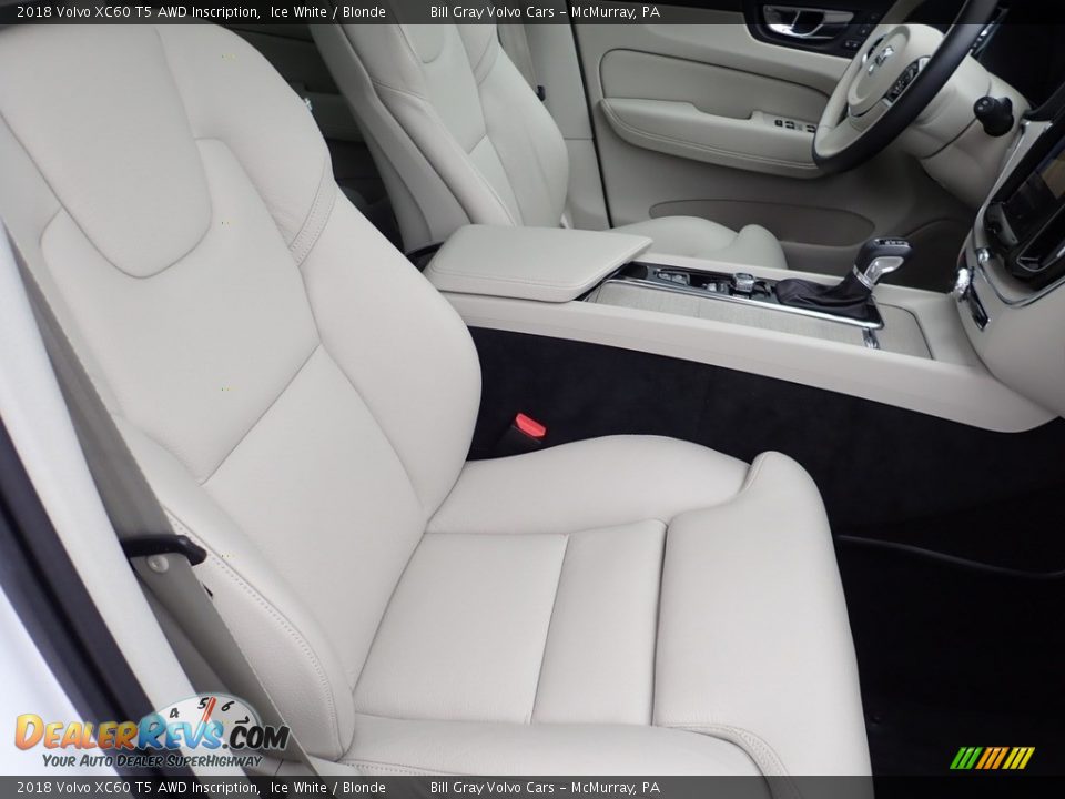 2018 Volvo XC60 T5 AWD Inscription Ice White / Blonde Photo #10