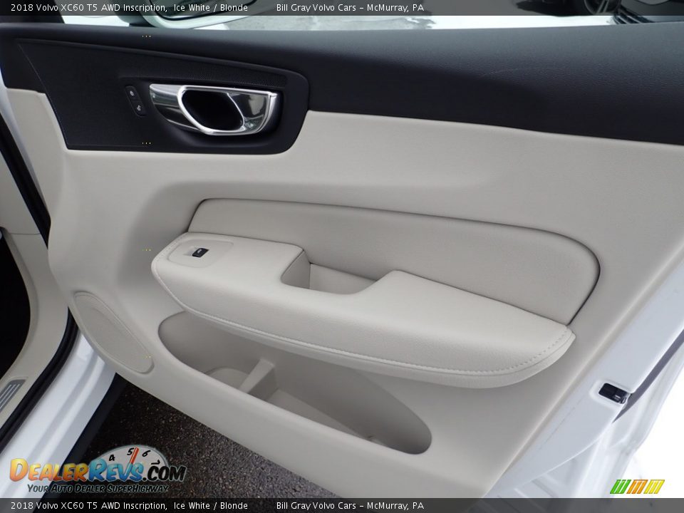 2018 Volvo XC60 T5 AWD Inscription Ice White / Blonde Photo #12