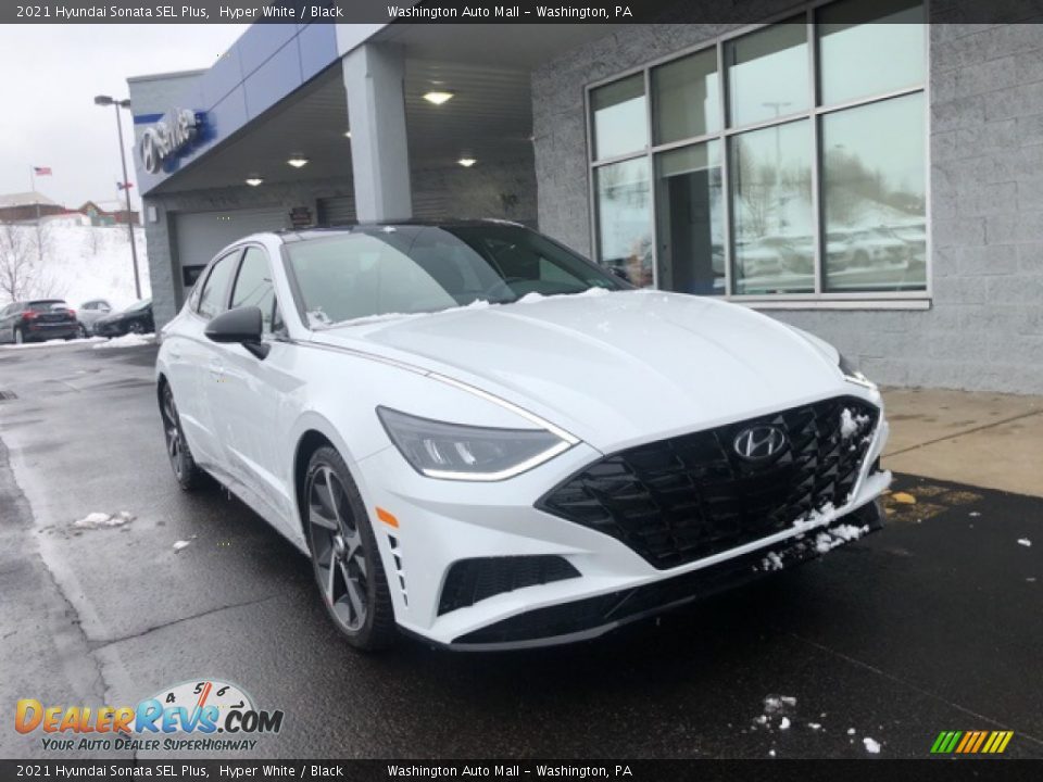 2021 Hyundai Sonata SEL Plus Hyper White / Black Photo #1