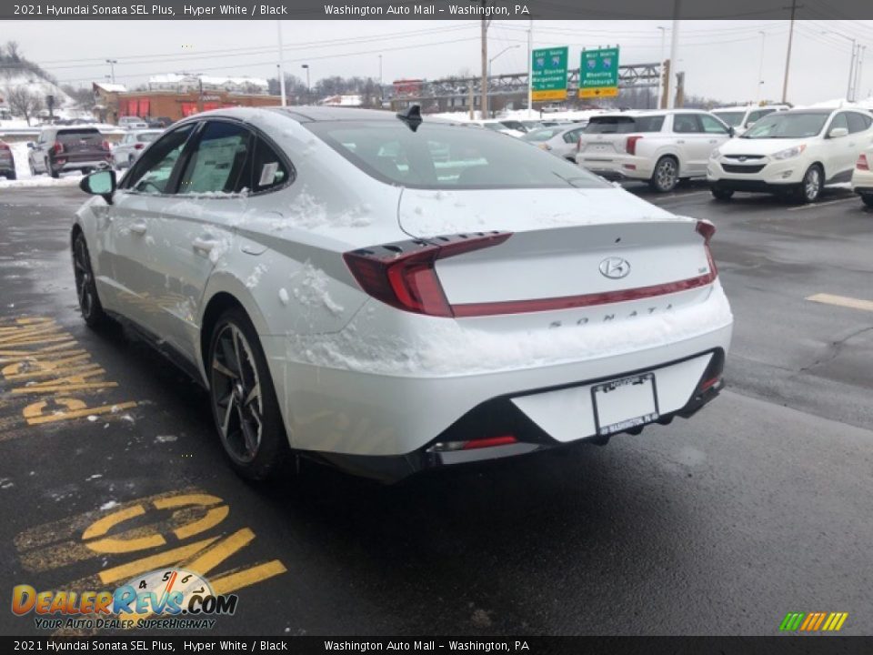 2021 Hyundai Sonata SEL Plus Hyper White / Black Photo #3