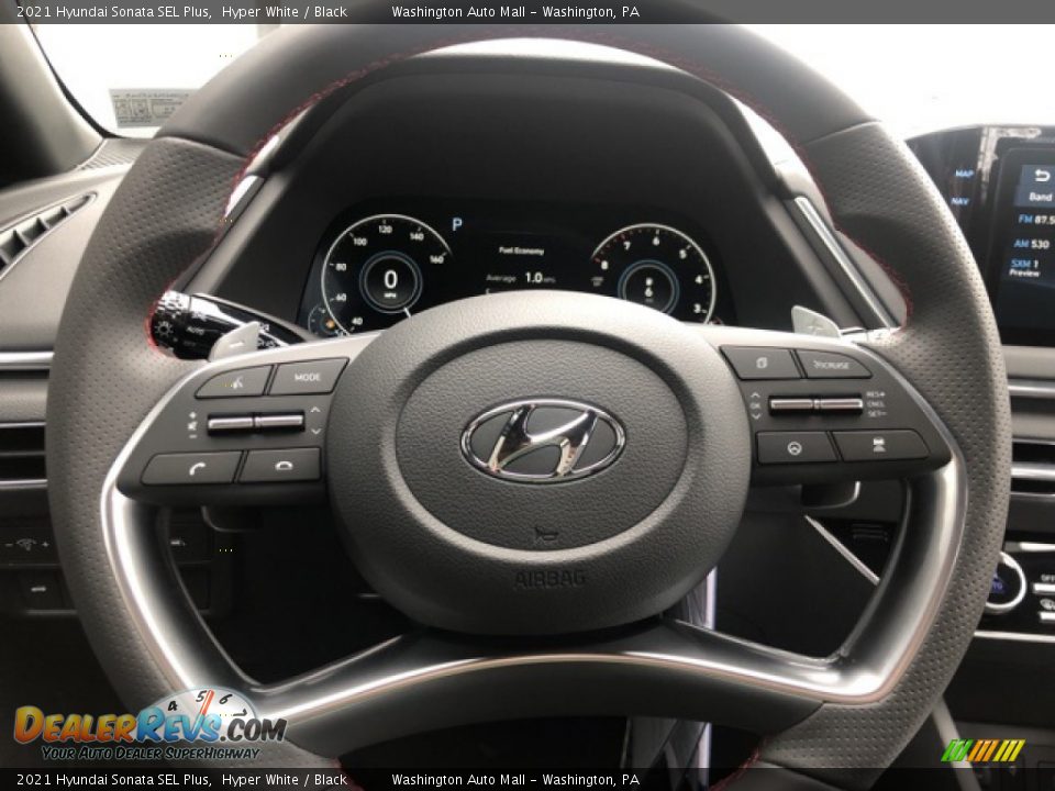 2021 Hyundai Sonata SEL Plus Hyper White / Black Photo #10