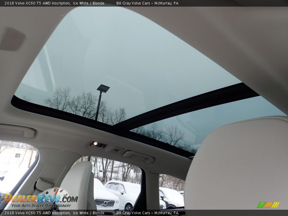 2018 Volvo XC60 T5 AWD Inscription Ice White / Blonde Photo #20