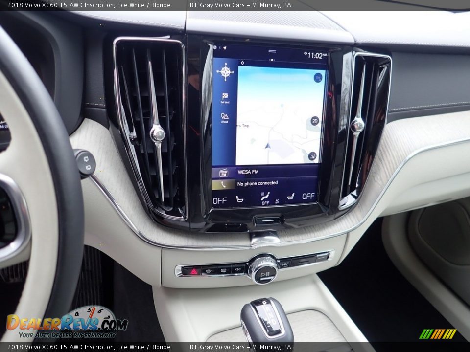 2018 Volvo XC60 T5 AWD Inscription Ice White / Blonde Photo #22