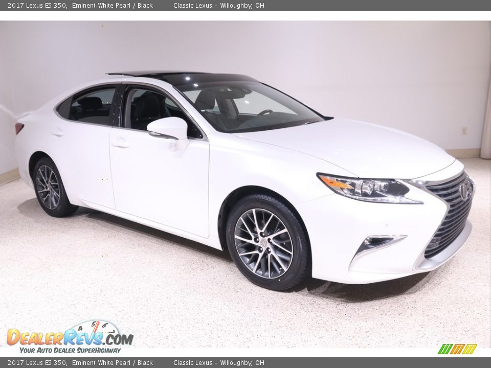 2017 Lexus ES 350 Eminent White Pearl / Black Photo #1