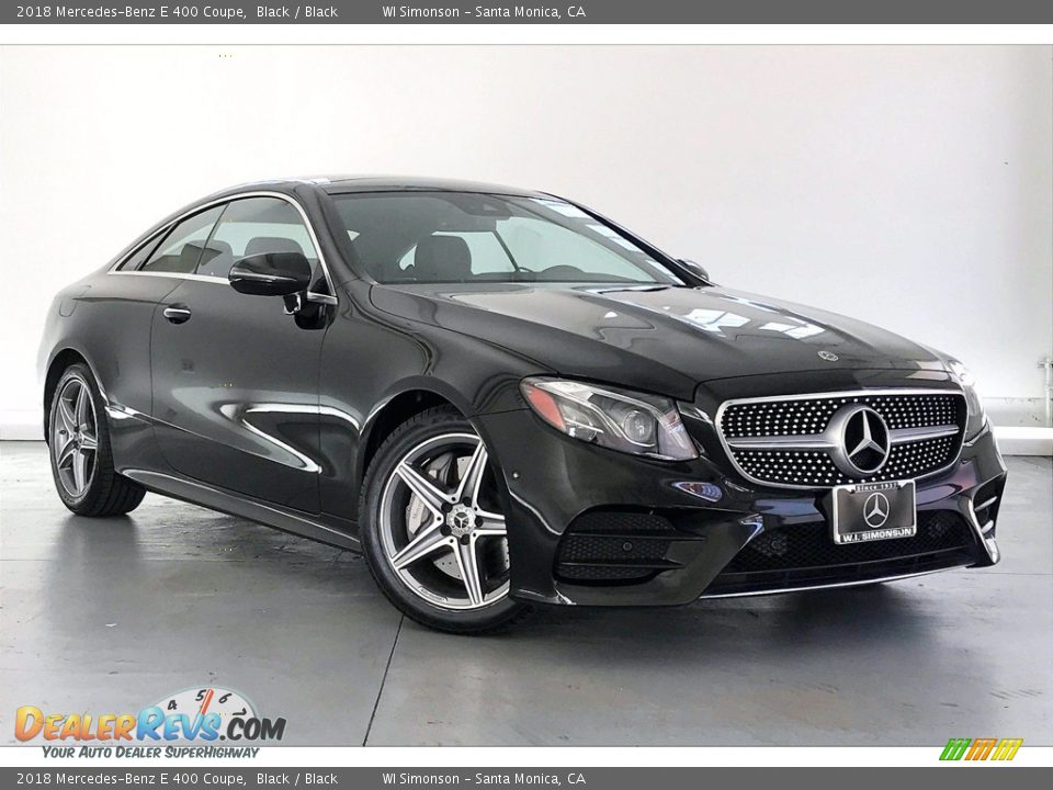 2018 Mercedes-Benz E 400 Coupe Black / Black Photo #34