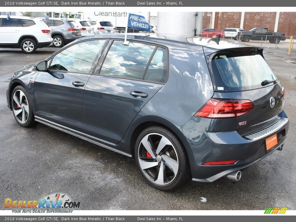2019 Volkswagen Golf GTI SE Dark Iron Blue Metallic / Titan Black Photo #6