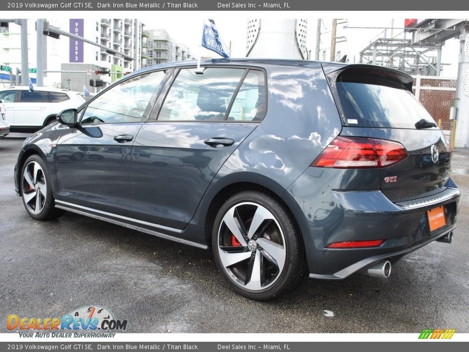 2019 Volkswagen Golf GTI SE Dark Iron Blue Metallic / Titan Black Photo #7