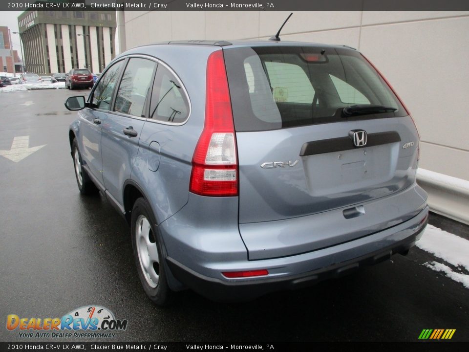 2010 Honda CR-V LX AWD Glacier Blue Metallic / Gray Photo #3