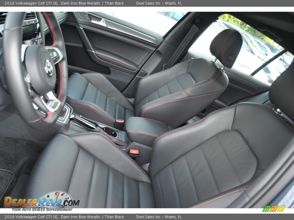 2019 Volkswagen Golf GTI SE Dark Iron Blue Metallic / Titan Black Photo #12