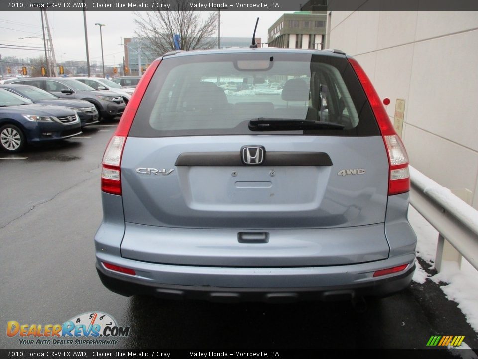 2010 Honda CR-V LX AWD Glacier Blue Metallic / Gray Photo #4