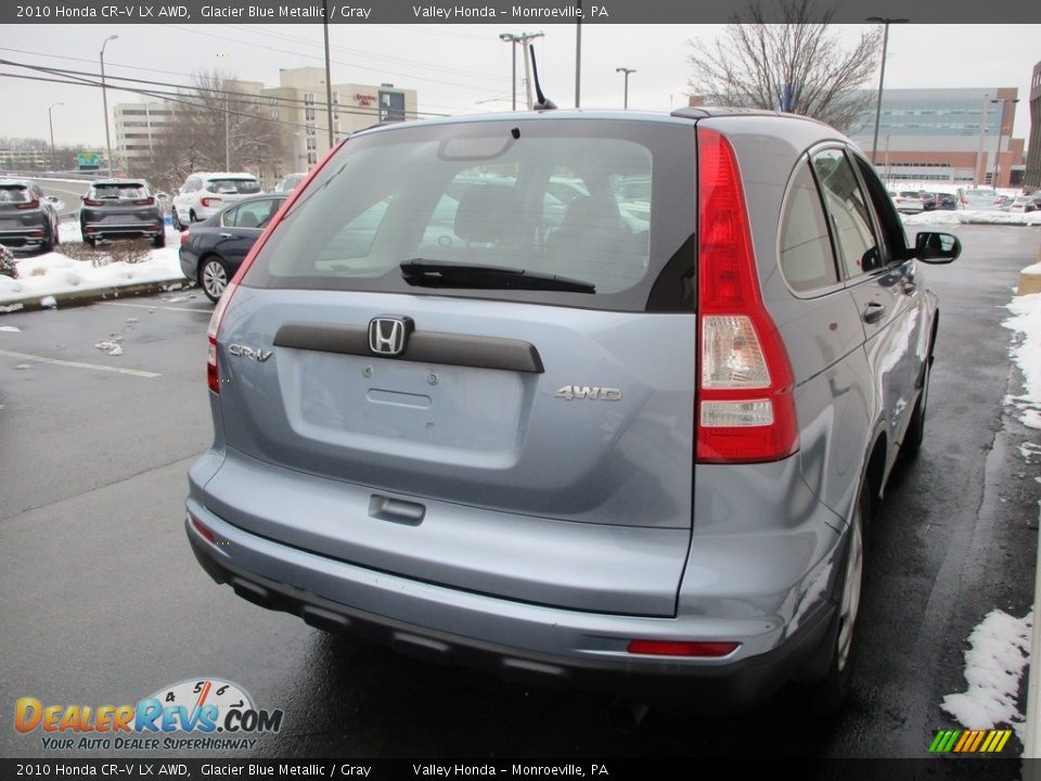 2010 Honda CR-V LX AWD Glacier Blue Metallic / Gray Photo #5