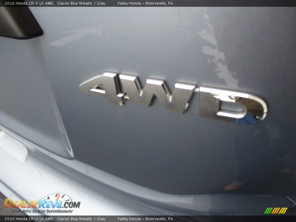 2010 Honda CR-V LX AWD Glacier Blue Metallic / Gray Photo #6