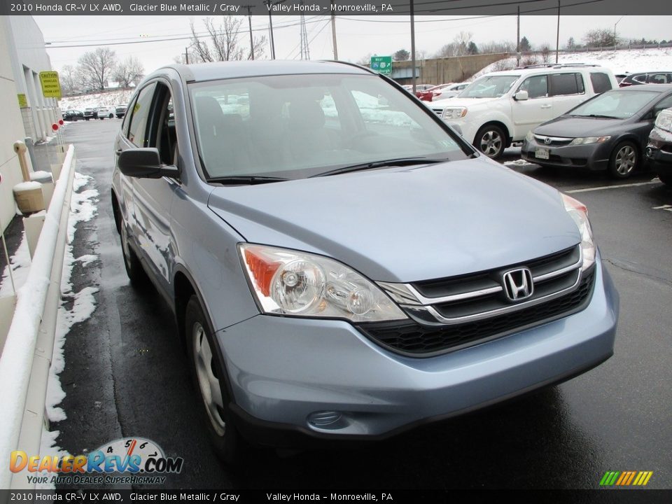 2010 Honda CR-V LX AWD Glacier Blue Metallic / Gray Photo #7