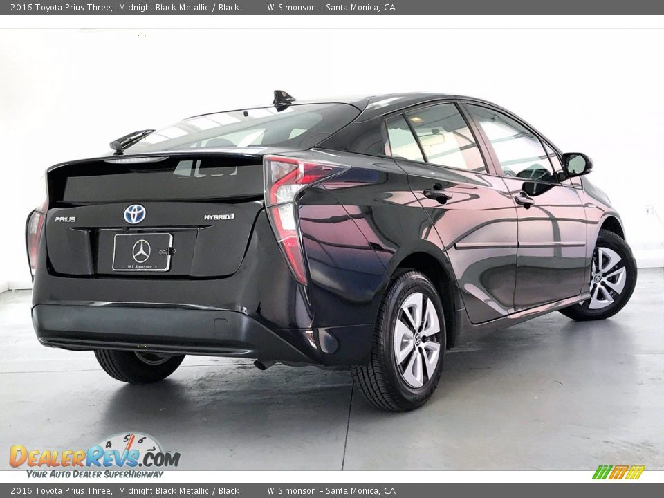 2016 Toyota Prius Three Midnight Black Metallic / Black Photo #13