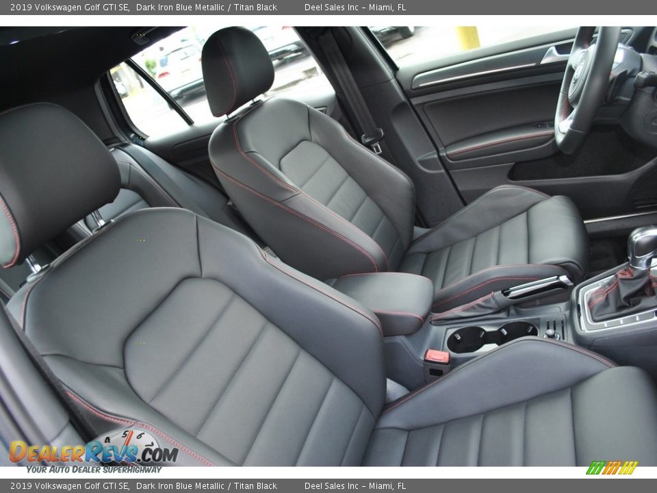2019 Volkswagen Golf GTI SE Dark Iron Blue Metallic / Titan Black Photo #17